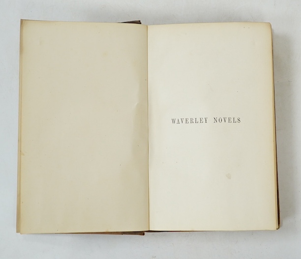 Scott, Sir Walter - Waverley Novels, 48 vols, quarter calf with later titles, A & C Black, Edinburgh 1860